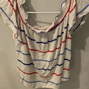 off the shoulder 4th of july t shirt